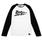 Global Legacy Back To The Future Kana Raglan Long Sleeve T-Shirt - White/Black - S