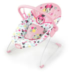 Les Tendances - disney baby Transat Minnie Spotty Dotty avec vibrations et arche de jeux, jusqu'a 9 mois