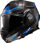 LS2, Casque moto modulable ADVANT X SPECTRUM Black Titanium Blue, XXL