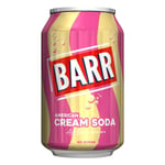 BARRS ORIGINAL AMERICAN CREAM SODA 24 X 330ML CANS CARBONATED SODA SOFT DRINKS