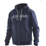 Hoodie jobman - Vintage fodrad 5154 technical marin mörkgrå small 65 bomull 35 polyester