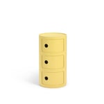 Kartell - Componibili Bio 3 Yellow - Skuffeseksjoner - Anna Castelli Ferrieri - Gul - Naturlig materiale