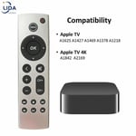 Universal Ersättningsfjärrkontroll Passar Apple TV Fjärrkontroll 4k/ Hd A2169 A1842 A1625 A1427 A1469 A1378 A1218 utan Röst [DB] för Apple TV