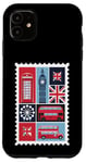 iPhone 11 London Stamp with Iconic Landmarks - London Souvenir Case