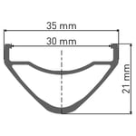 Dt Swiss Hx 1700 Spline 30 27.5´´ 6b Disc Tubeless Mtb Bakhjul