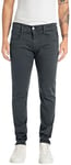 REPLAY Herren Jeans Anbass Slim-Fit Hyperflex Color X-Lite mit Stretch, Blau (Petrol Blue 095), 34W / 30L