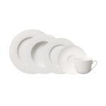 Villeroy & Boch 10-1380-8151 Twist White Service à vaisselle pour 6 personnes 30 pièces en porcelaine Blanc Passe au lave-vaisselle