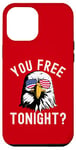 iPhone 14 Plus You free tonight? Funny Fourth of July Patriotic bald eagle Case