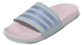 adidas Femme Adilette Comfort Slides Tongues, Halo Bleu Bleu Spark Met Rose Clair, 42 EU