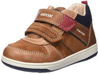 Geox Bébé Garçon B New Flick Boy A Sneakers, Lt Brown/Navy, 20 EU