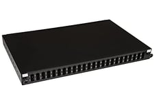 LK24FODN Link Panneau Fibre Optique 19" avec 24 Ports SC Duplex Profondeur 250 mm Noir avec Accessoires