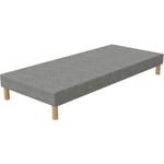 Elite Mattress - First Sommier 70x200 Tapissier Gris