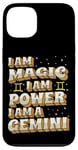 Coque pour iPhone 13 Magique Gemini Power Zodiac Girl Horoscope Anniversaire