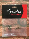 Fender Road Worn Strap Buttons- Aged Relic Strat, Tele, Bass Guitar- Made in USA