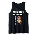 Rizz Bear Mommy's Little Rizzly Bear Funny Rizz Saying Tank Top