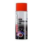 Promatic Red High Temperature Spray Paint Aerosol Auto Multi Purpose 400ml