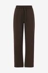 Gina Tricot - Sweatbyxor Basic Straight Sweatpants - Brun