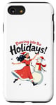 Coque pour iPhone SE (2020) / 7 / 8 Bonhomme de neige Dancing into the Holidays Princesse Cadeau Homme Femme