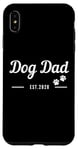 iPhone XS Max Dog Dad est. 2020, New Dog Daddy, Dog Fathers Day, Paw Print Case