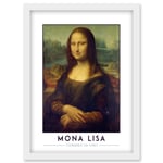 Leonardo Da Vinci Mona Lisa Portrait Painting Artwork Framed Wall Art Print A4