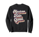 Mexican Train Queen Board Game Dominoes Lover Domino Player Sweatshirt