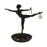 Kikkerland Ballerina Jewellery Stand Necklace Hanger 18cm Earring Holder Display