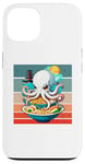 iPhone 13 Octopus Ramen Japanese food pagoda playful cute Sea bowl Case