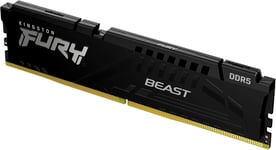 FURY Beast Black 8GB 6000MT/s DDR5 CL30 DIMM Desktop Gaming Memory Single Module - KF560C30BBE-8