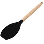 Tlily - Spatule en Silicone, Sans et 480 ° f RéSistant à la Chaleur, Spatules de Cuisine AntiadhéSives à Manche en Bois pour la Cuisson, la Cuisson