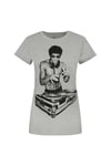 Bruce Lee Gung Fu Scratch Grey T-Shirt