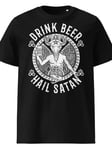 Drink Beer, Hail Satan T-shirt Svart