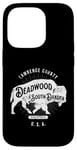 iPhone 14 Pro Deadwood South Dakota USA Distressed Bison Design Souvenir Case