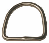 D-RING ROSTFRI 8X50