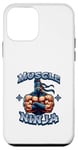 Coque pour iPhone 12 mini Ninja Musculaire Fort Et Mignon