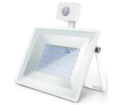 Aigostar - LED-valonheitin anturilla LED/50W/230V 6400K IP65 valkoinen