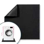 Nicoman Anti-Vibration Washing Machine Mat, Tumble Dryer Matt, Speakers Drum Noise Reduction Matting, 600 x 600 x 8 mm Black