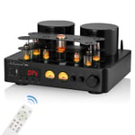 HiFi Valve Tube Amplifier Bluetooth Audio Receiver COAX/OPT Power Amp USB Player