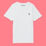 Monopoly Mr Monopoly Embroidered T-Shirt - White - L - Blanc