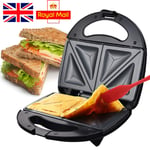 Sandwich Maker 2 Slice Sandwich Toaster Machine Non-Stick Easy Clean 750W New UK