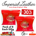 8x Imperial Leather Bar Soap Original Silky Smooth Ivory Soap Cleansing Soap UK