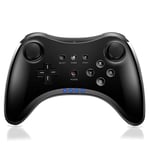 Pro-kontroll för Wii U, trådlös handkontroll för Nintendo Wii U-kontroll Gamepad Joystick Dual Analog Game Controller (svart)