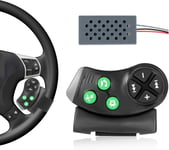 Télécommande Universelle au Volant Bluetooth de Voiture pour Autoradio, Commande de Volant sans Fil 7 Boutons Prise Médias Audio et Musique.[G1001]