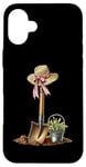 Coque pour iPhone 16 Plus Pelle de jardinage avec nœud Coquette pour la fête des mères