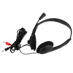 Dual 3.5mm Casque filaire avec micro antibruit, casque stéréo USB universel, bande de sauna réglable, casque pour PC, ordinateur portable, 3.5mm ""Nipseyteko