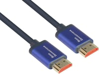 Câble De Connexion Audio Prise Jack 3,5 Mm Vers Fiche Rca 2X (Rca) - Coudé D'Un Côté 3 M Bleu Foncé