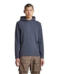 G-STAR RAW Men's Lightweight Hoodie Logo Tape Center Back , Blue (fantem blue D22394-D250-863), S