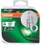 Osram Ultra Life - Glödlampa H1 55W 12 V 2-pack - Volvo - VW - Ford - Renault - Peugeot - Audi - Saab - Opel