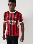 Puma Mens AC Milan Home 24/25 Home Short Sleeved Shirt -Red, Red, Size M, Men