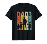 Dad 3 Kids Fathers Day 2 Sons 1 Daughter Daddy T-Shirt