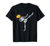 Martial Arts Taekwondo Halloween Funny Skeleton Pumpkin T-Shirt